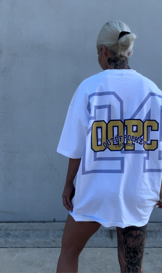 ‘24 Tee - White/Yellow